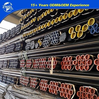 Grade B Sch40 Black Seamless Carbon Steel Pipe API 5L ERW Pipe For Oil And Gas Pipeline