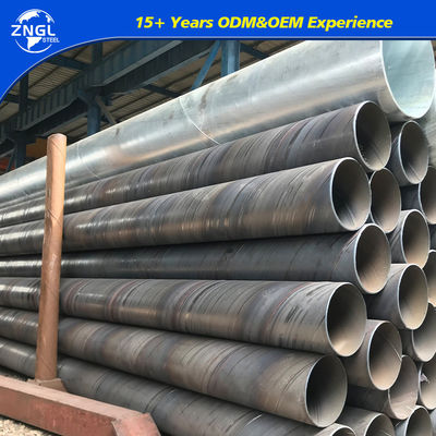Q235 Q345 SSAW CS ERW Spiral Carbon Steel Pipe 1/8"-24