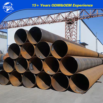 Q235 Q345 SSAW CS ERW Spiral Carbon Steel Pipe 1/8"-24