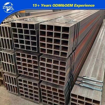 Square Carbon Steel Pipe Tube ERW ASTM A53 API 5L Gr. B Sch40 Sch80 for Customization