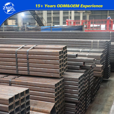 Square Carbon Steel Pipe Tube ERW ASTM A53 API 5L Gr. B Sch40 Sch80 for Customization