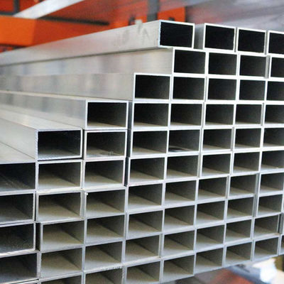 Rectangular Square Aluminum Alloy Tubes Profile Large Diameter Custom Tolerance 0.01