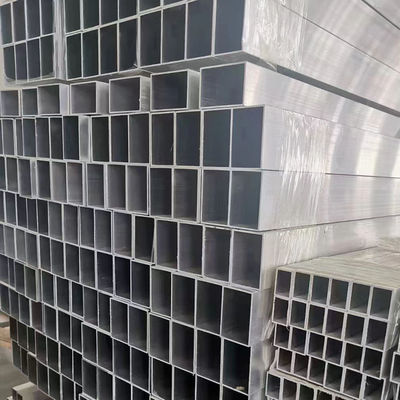 Rectangular Square Aluminum Alloy Tubes Profile Large Diameter Custom Tolerance 0.01