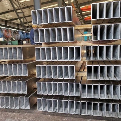 Rectangular Square Aluminum Alloy Tubes Profile Large Diameter Custom Tolerance 0.01