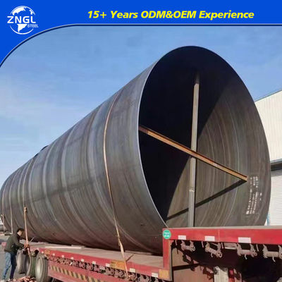 Q195/Q215/Q235/Q345 Spiral Welded Steel Pipe Helical Black Steel Tube LSAW Carbon Steel Tube