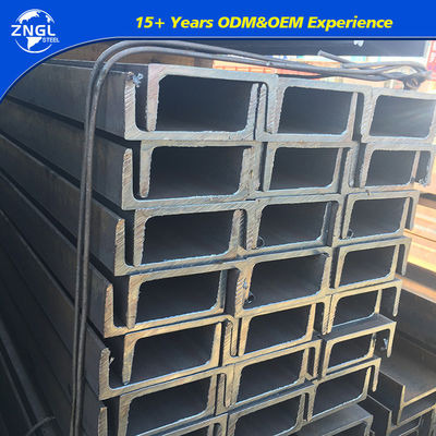 Structural Steel Zngl Q195 Steel Channel U Beam with and 8mm 64mm Flange Thickness