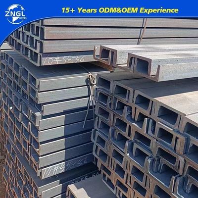 Structural Steel Zngl Q195 Steel Channel U Beam with and 8mm 64mm Flange Thickness