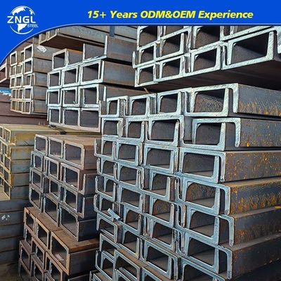 Non-Alloy ASTM Dinss400 S235jr S355jr S355j2 A36 Ah36 Q235 Q355 Galvanized Carbon Hot Rolled U Beam Steel C Channel U Channel