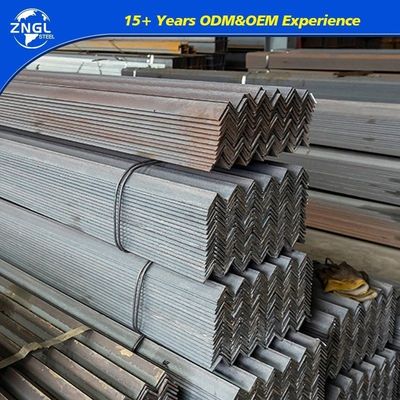 Hot Rolled Steel Angle with Galvanized or Black Punching Service and IS0 Certification