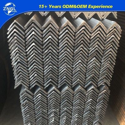 Hot Dipped Galvanized Angle Iron Angle Bar Steels with Flange Thickness of 8mm 64mm