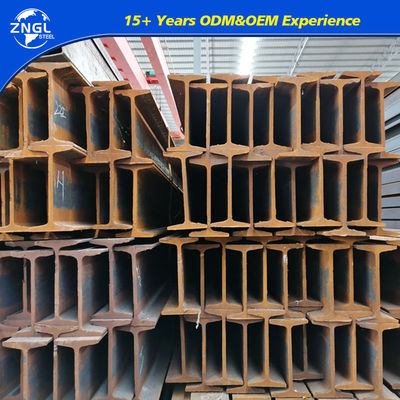 Construction Structural I Beam with 6mm-16mm Web Thickness and Hot Rolled Metal Iron