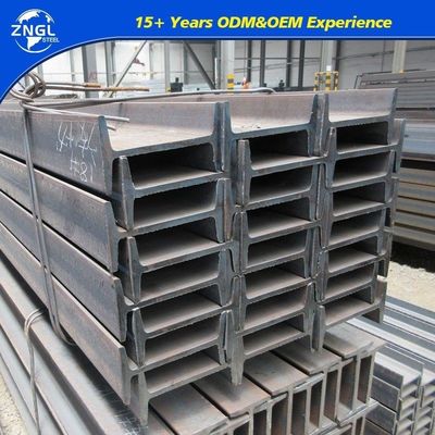 Construction Structural I Beam with 6mm-16mm Web Thickness and Hot Rolled Metal Iron