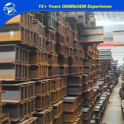 Construction Structural I Beam with 6mm-16mm Web Thickness and Hot Rolled Metal Iron