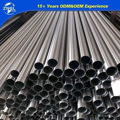 SS201 SUS304 316 Round Seamless Stainless Steel Pipe Welded
