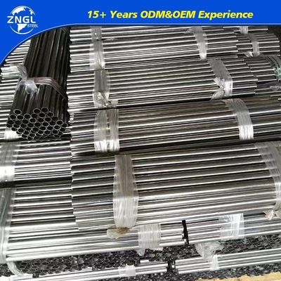 SS201 SUS304 316 Round Seamless Stainless Steel Pipe Welded