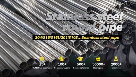 Stainless Steel Sanitary Pipe for Pharmacy HDP-001 Round Bead Crushed Polished Welded