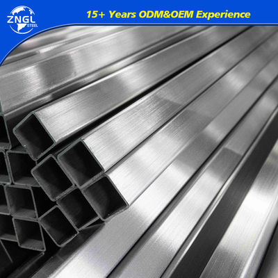 Customized Length SUS304 ASTM A554 Stainless Steel Square Pipes for Building Railing