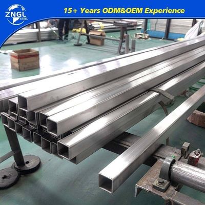 GB Standard AISI ASTM Stainless Steel Welded Square Rectangular Tube Pipe 201/304/310/316/316L/321/904/2205/2507 Polish/Hl/6K/8K/No.1/No.4