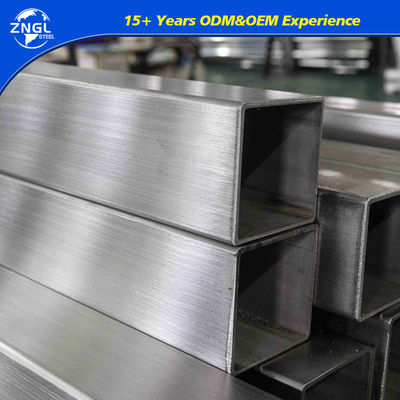 GB Standard AISI ASTM Stainless Steel Welded Square Rectangular Tube Pipe 201/304/310/316/316L/321/904/2205/2507 Polish/Hl/6K/8K/No.1/No.4
