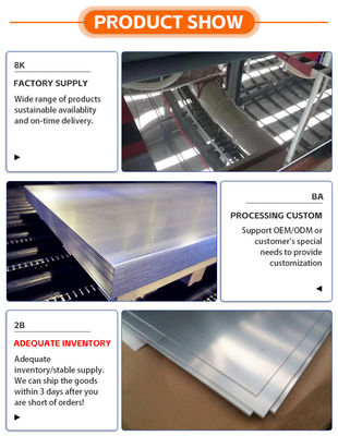 JISCO ASME 316 Stainless Steel Plate Sheets 4mm