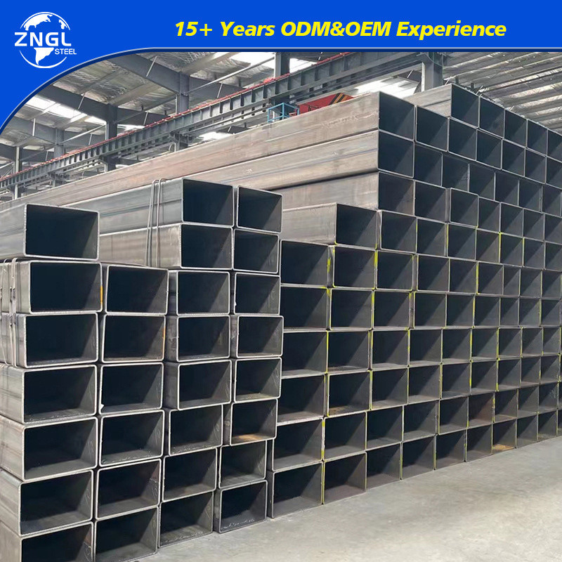 Hot Rolled Rhs Hot Rolled A36 Q235 Steel Shs Rhs Steel Hollow Section Tube with Round ...