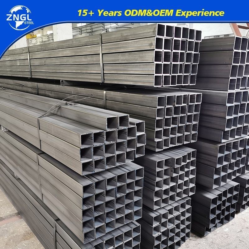 Hot Rolled Rhs Hot Rolled A36 Q235 Steel Shs Rhs Steel Hollow Section Tube with Round ...