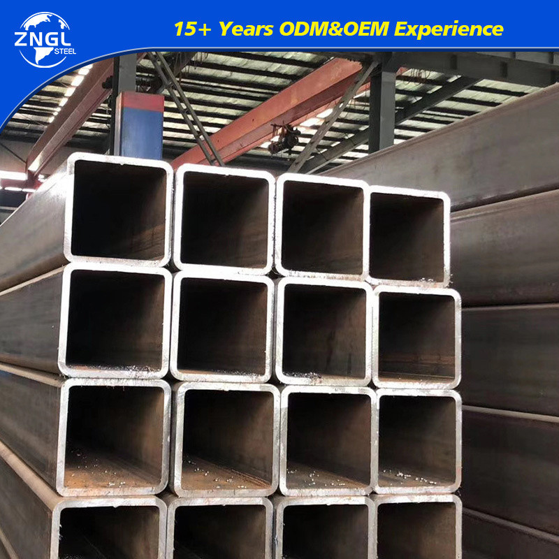 Hot New Rhs Hot Rolled A36 Q235 Steel Shs Rhs Steel Hollow Section Tube with Round ...