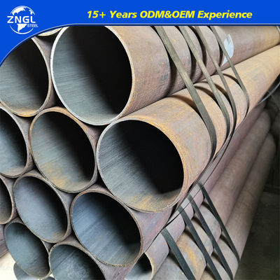 Grade B Sch40 Black Seamless Carbon Steel Pipe API 5L ERW Pipe For Oil And Gas Pipeline