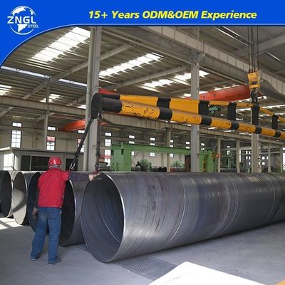 Q195/Q215/Q235/Q345 Spiral Welded Steel Pipe Helical Black Steel Tube LSAW Carbon Steel Tube